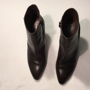 VIA SPIGA Sz 10 Leather High Heel Stiletto Ankle Boots